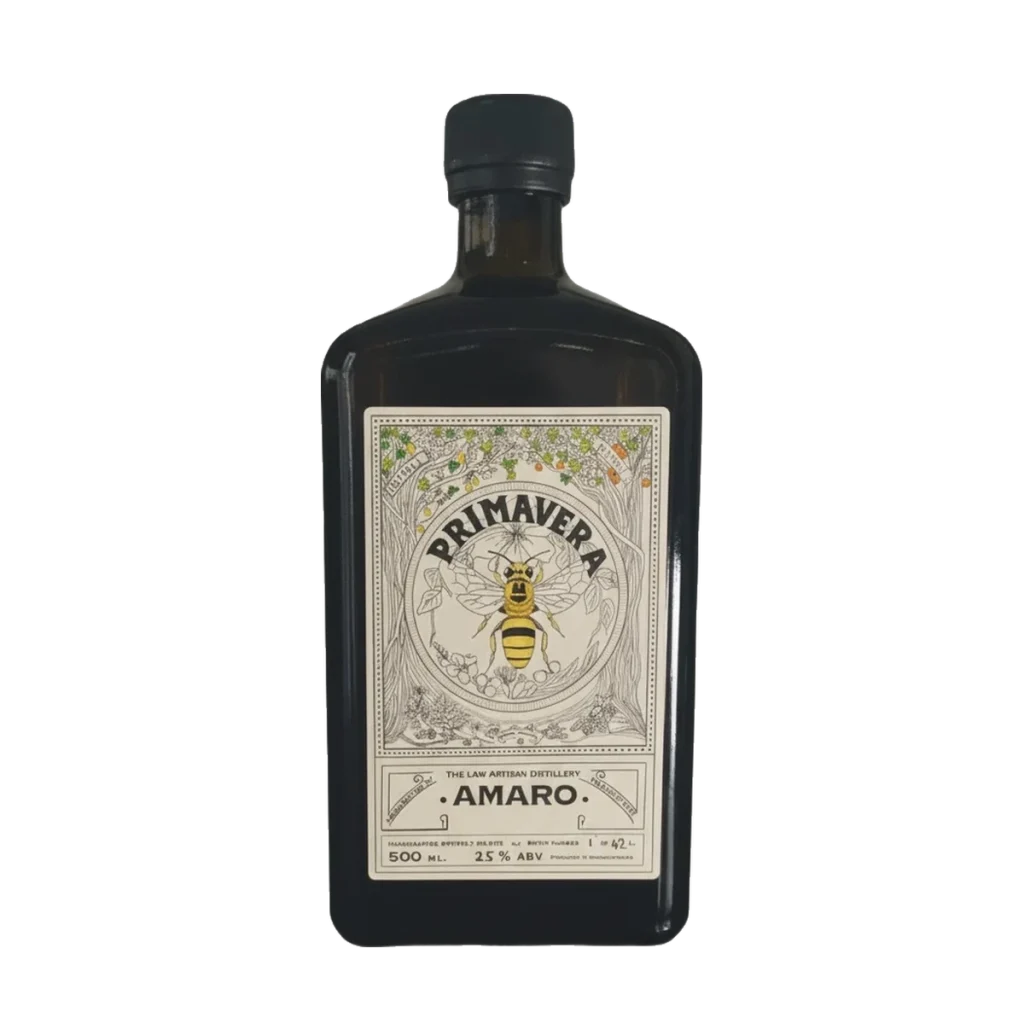 Bottle of Primavera Amaro from The Law Artisan Distillery, Maroochydore